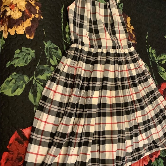 Trashy Diva white plaid Annette dress size 10 - Picture 2 of 8